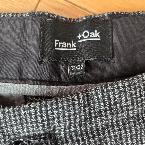 Frank+Oak Men's Pants 31x32 Grey and Black Pattern - Picture 8 of 9